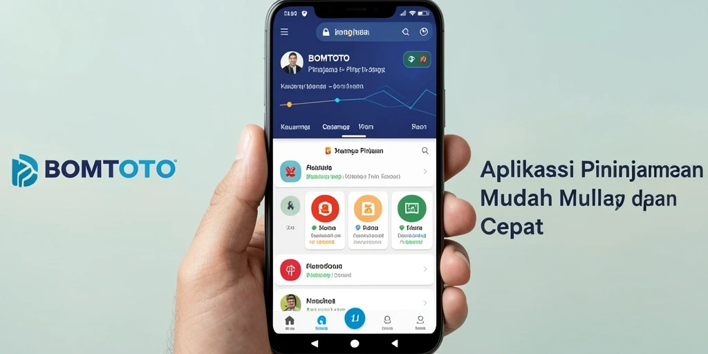 Tampilan antarmuka aplikasi BOMTOTO yang sederhana dan informatif.