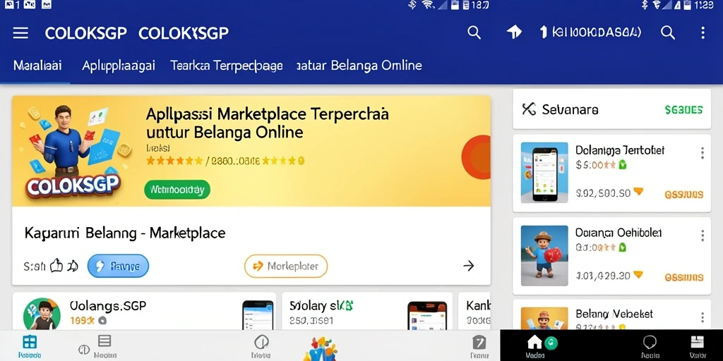 Antarmuka COLOKSGP yang mudah digunakan dan menarik.