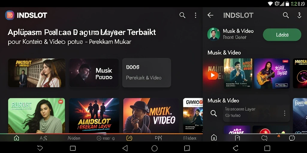 Tampilan antarmuka INDSLOT saat merekam layar dengan fungsi perekam