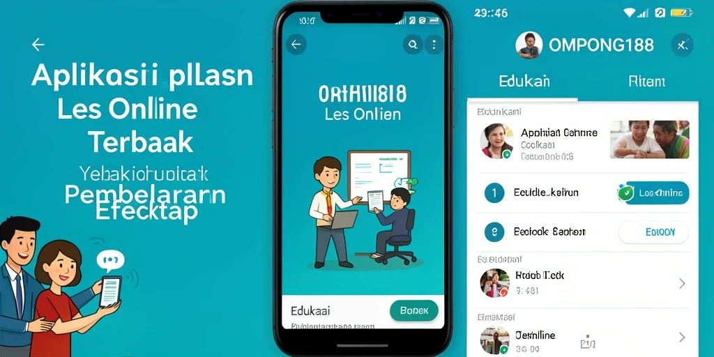 Antarmuka OMPONG188 yang user-friendly dengan fitur Les Online.